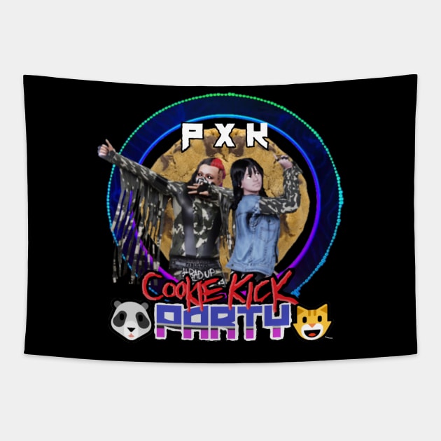 PANDAxKITTY ''COOKIE KICK PARTY'' Tapestry by KVLI3N