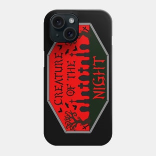 Creature of the Night Graveyard in Red Phone Case