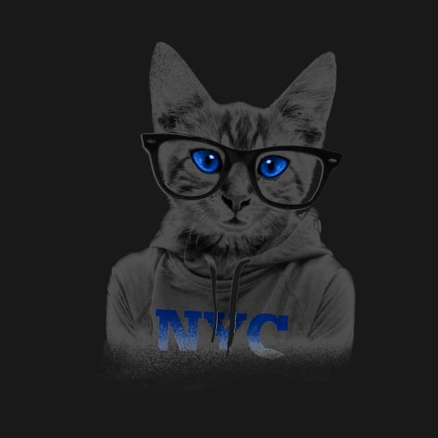 nerd cat by MarkoShirt