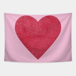 Retro Distressed Valentine Love Heart Tapestry