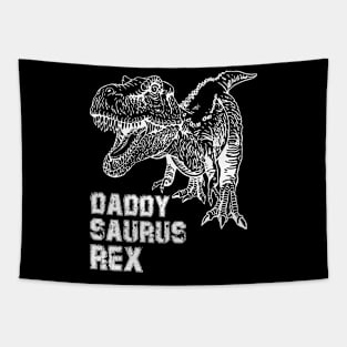 Daddysaurus t rex dinosaur shirt fathers day gift Tapestry