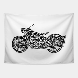 R50 Bike Sketch Art Tapestry