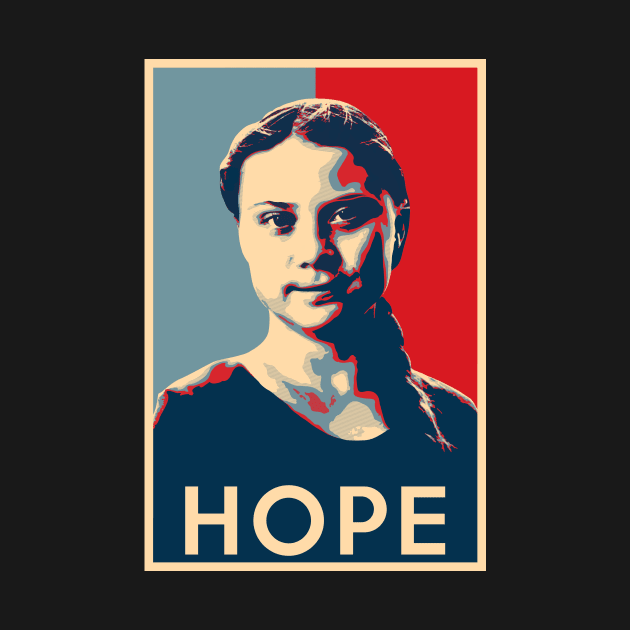 Greta Thunberg - Hope Poster Climate Activist by Quentin1984