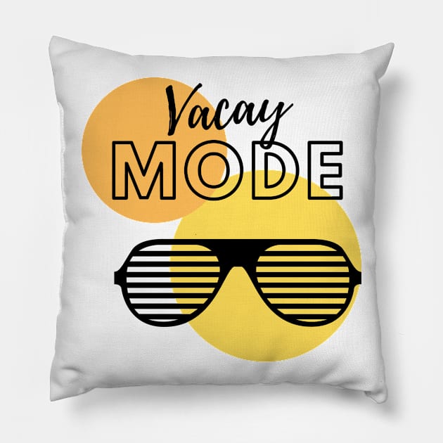 Vacay mode T-Shirt Pillow by Vapison