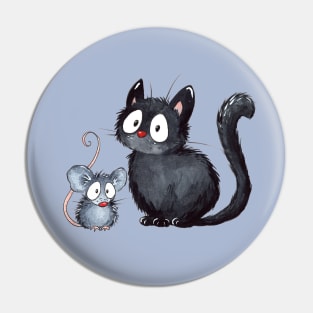 Cat and Mouse Pin