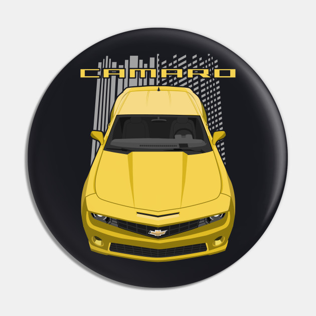 Camaro Ss 5th Gen Yellow Chevrolet Camaro Pin Teepublic