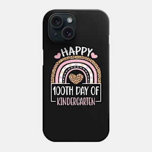 100th Day Of Kindergarten Funny 100 Days Of School Teacher Phone Case