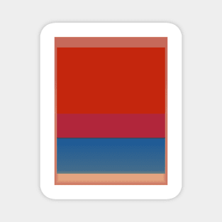 №1(Royal red and blue) Magnet