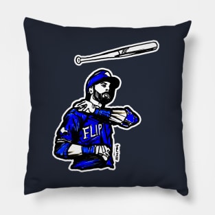 Joey Blue Jay Bats Flip Pillow