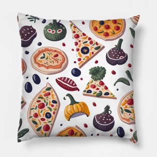 Seamless pattern with pizza Pillow