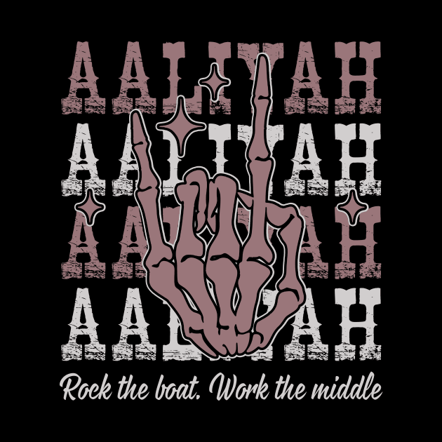 Rock The Boat. Work The Middle Quotes Music Skeleton Hand by GodeleineBesnard