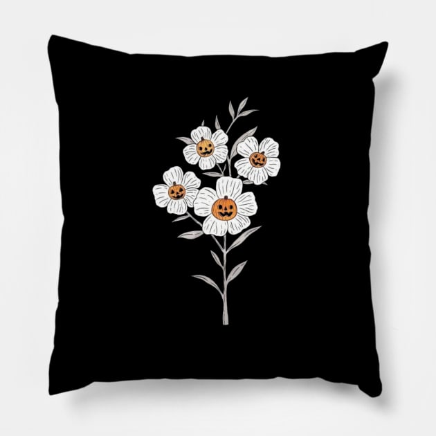 exterminator flower Pillow by ziaaarts