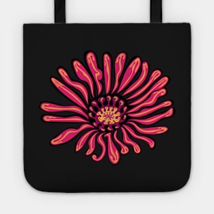 Pink Aster Flower Indigenous WAWEZHI CANADA Tote