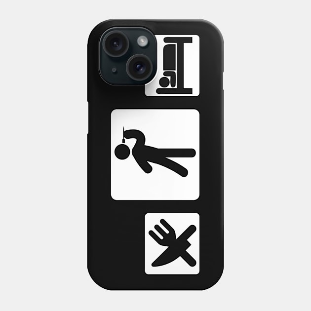 eat darts sleep Phone Case by nektarinchen