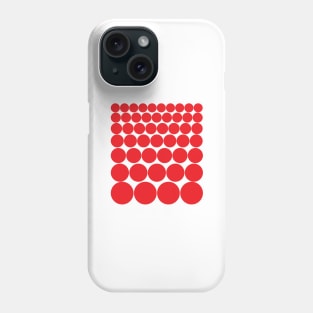 Red Spheres Phone Case