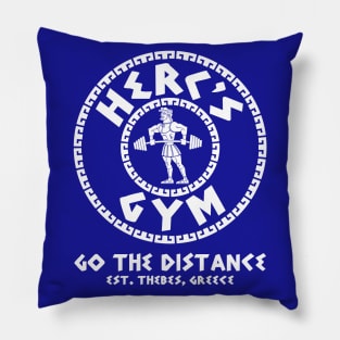 Herc's Gym (White) Pillow