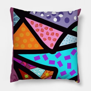 Abstract Craziness Pillow