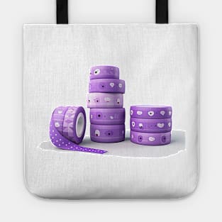 rolls of purple tape Tote