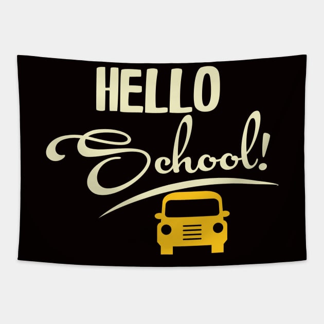 Hello school Tapestry by busines_night