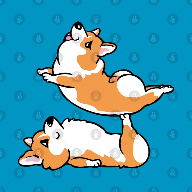 Acroyoga Corgi by huebucket