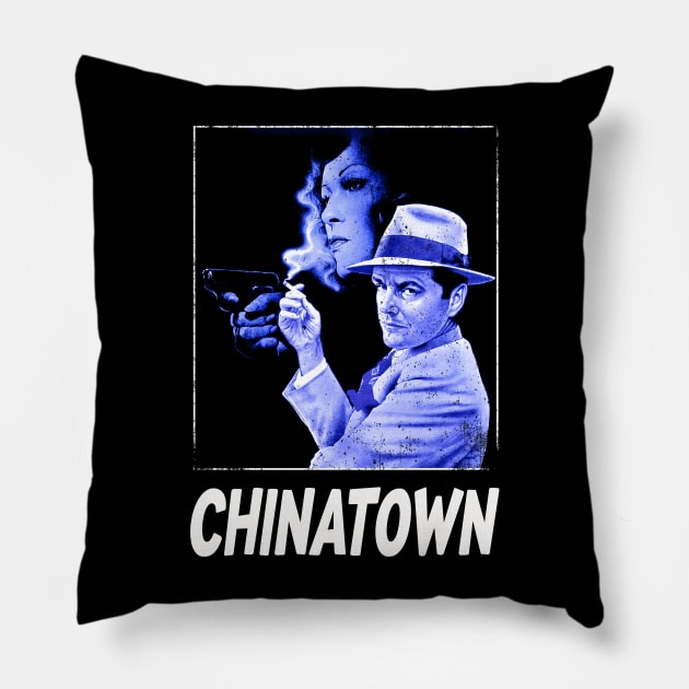 Jake Gittes' Wisdom Chinatowns Movie Shirt Channeling the Witty Quotes and Detective Wisdom of the Protagonist Pillow by Crazy Frog GREEN