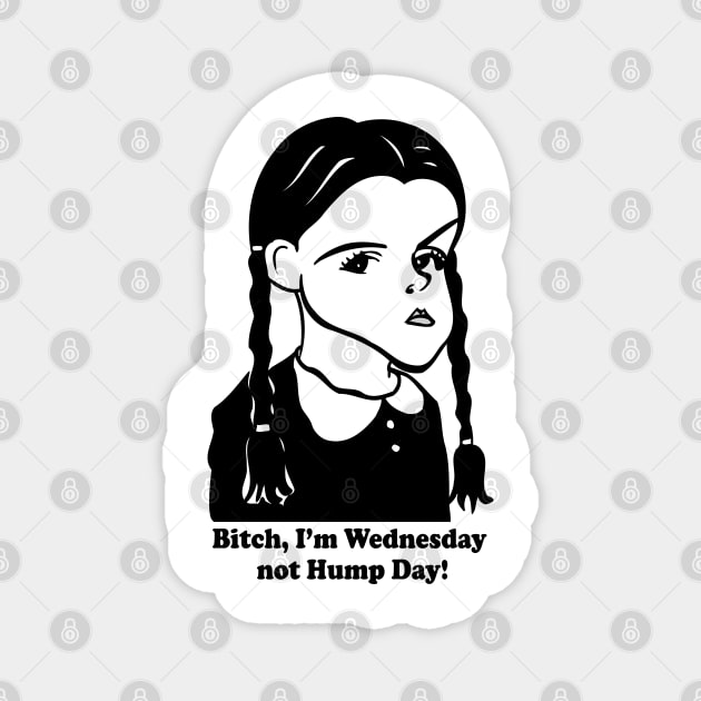 Wednesday Addams fan art!! Magnet by cartoonistguy