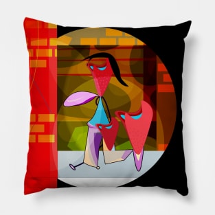 Abstract Stand Up Comedian Pillow