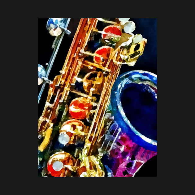 Discover Music - Saxophone Closeup - Saxophone - T-Shirt