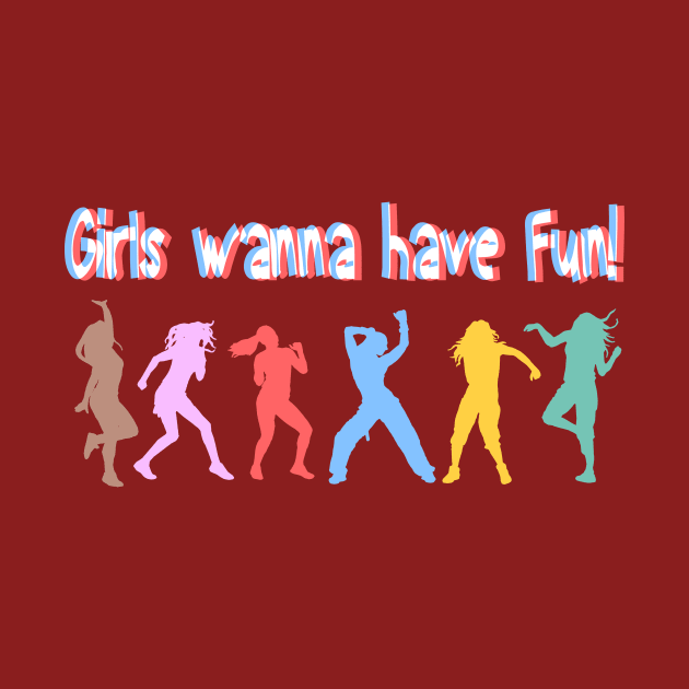 GIRLS WANNA HAVE FUN LOGO DESIGN by Al-loony