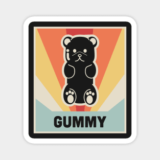 Vintage Gummy Bear Candy Magnet