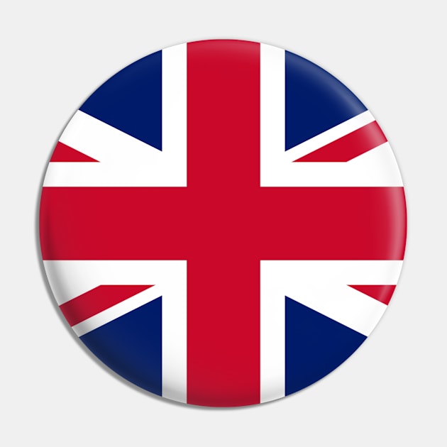 Flag of the United Kingdom - Union Jack Pin by brigadeiro