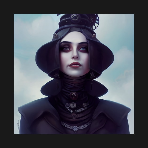 Cynical Steamgoth Woman by The Multiverse is Female