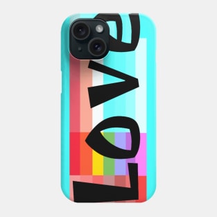 Love In A Color Block Phone Case