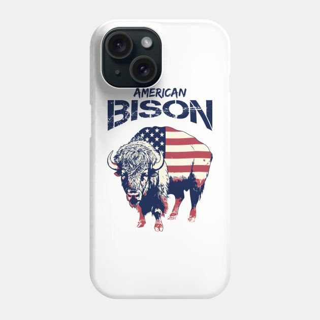 American Bison Phone Case by Yopi