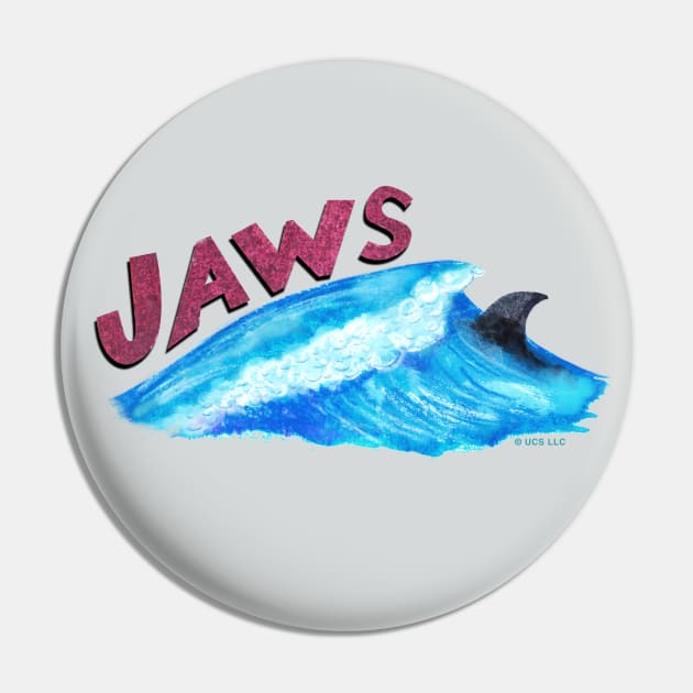 Painted Jaws Wave Pin by Steph Calvert Art