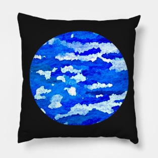 Abstract ocean print Pillow