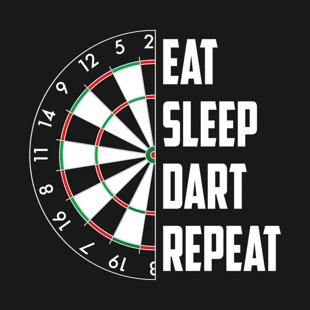 Disover Dartboard Eat Sleep Dart Darts Accessory Gift - Dartboard - T-Shirt