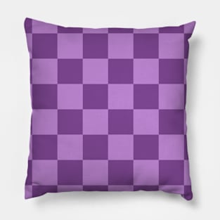 Checkered Square Seamless Pattern - Purple Tones Pillow