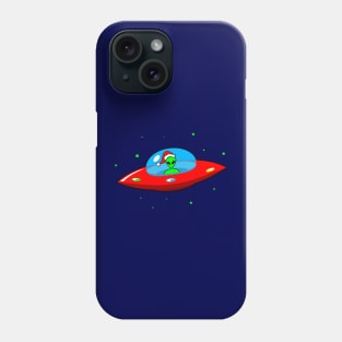 UFO Alien Santa Claus Phone Case