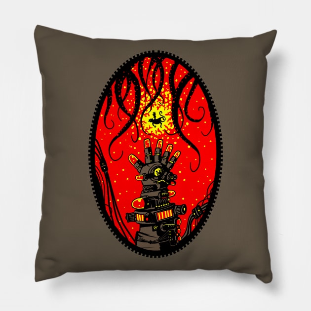 Pulled Into Existence Pillow by R10Creator