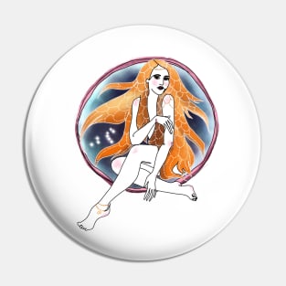 Leo zodiac Pin