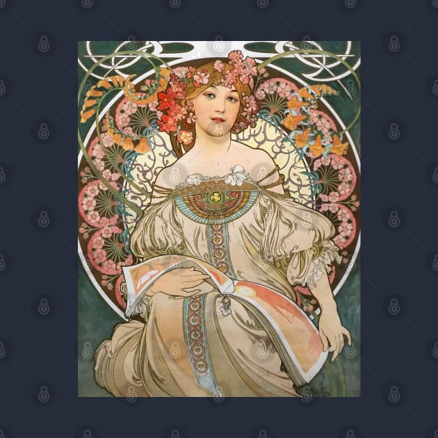 Reverie by Alphonse Mucha 1897 by immortalpeaches