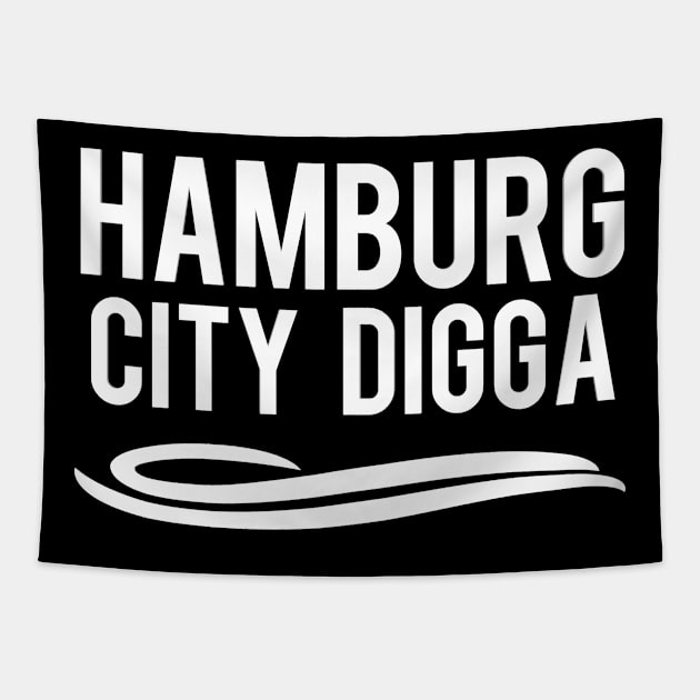 Hamburg City Digga Tapestry by FromBerlinGift