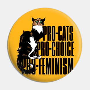 Pro-cats pro-choice pro-feminism Pin