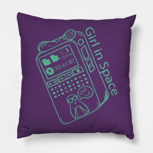 Girl in Space Recorder Pillow