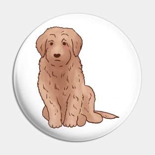 Golden Doodle art Pin