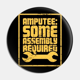 Funny Amputated Missing Leg Amputee Gift Pin