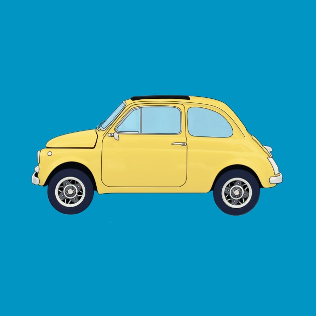 Little Yellow Car by Dingo Graphics