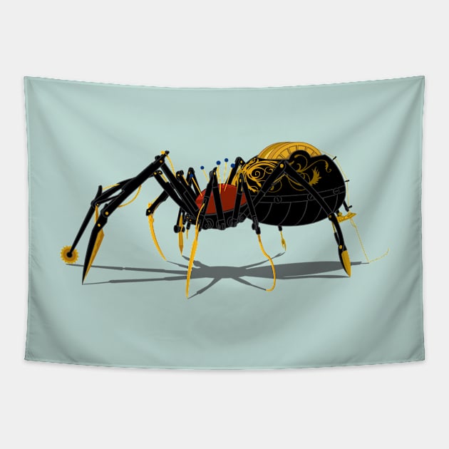 The golden spider Tapestry by zilone