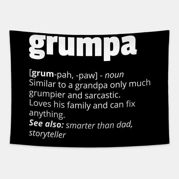 Grumpa Definition Tapestry by trendingoriginals